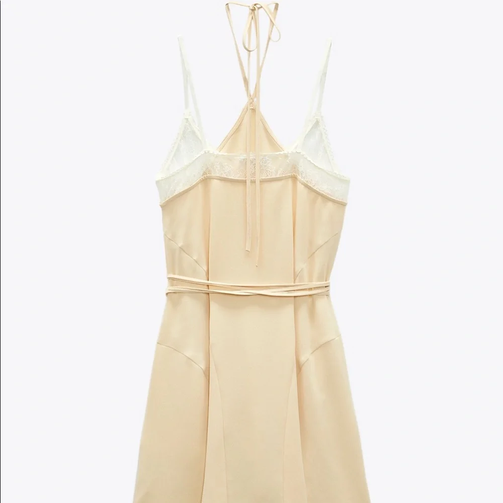 NWT ZARA COMBINATION LACE DRESS